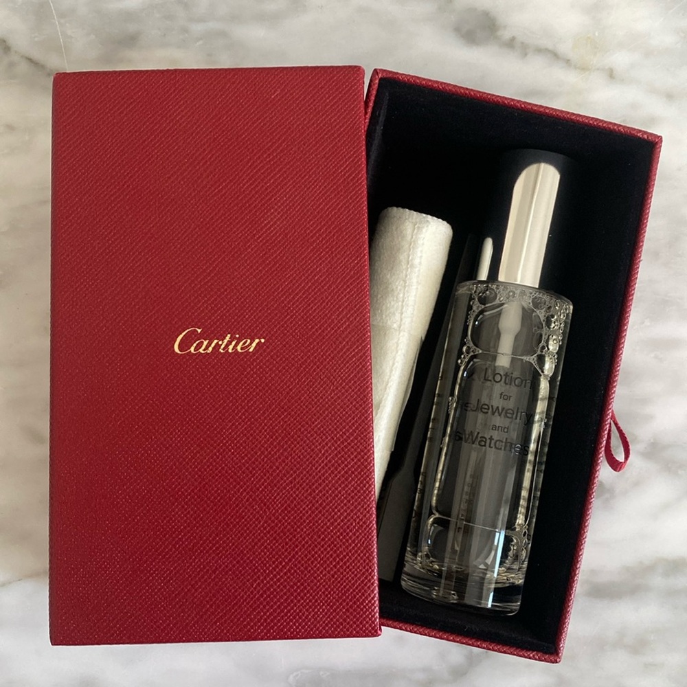 Never Used Authentic Cartier Lotion for Jewelry and Watches Cleaning Kit
